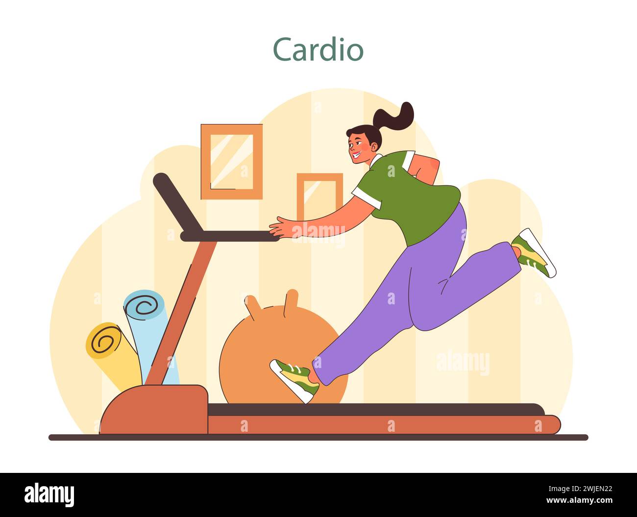 Cardiovascular workout Stock Vector Images - Alamy