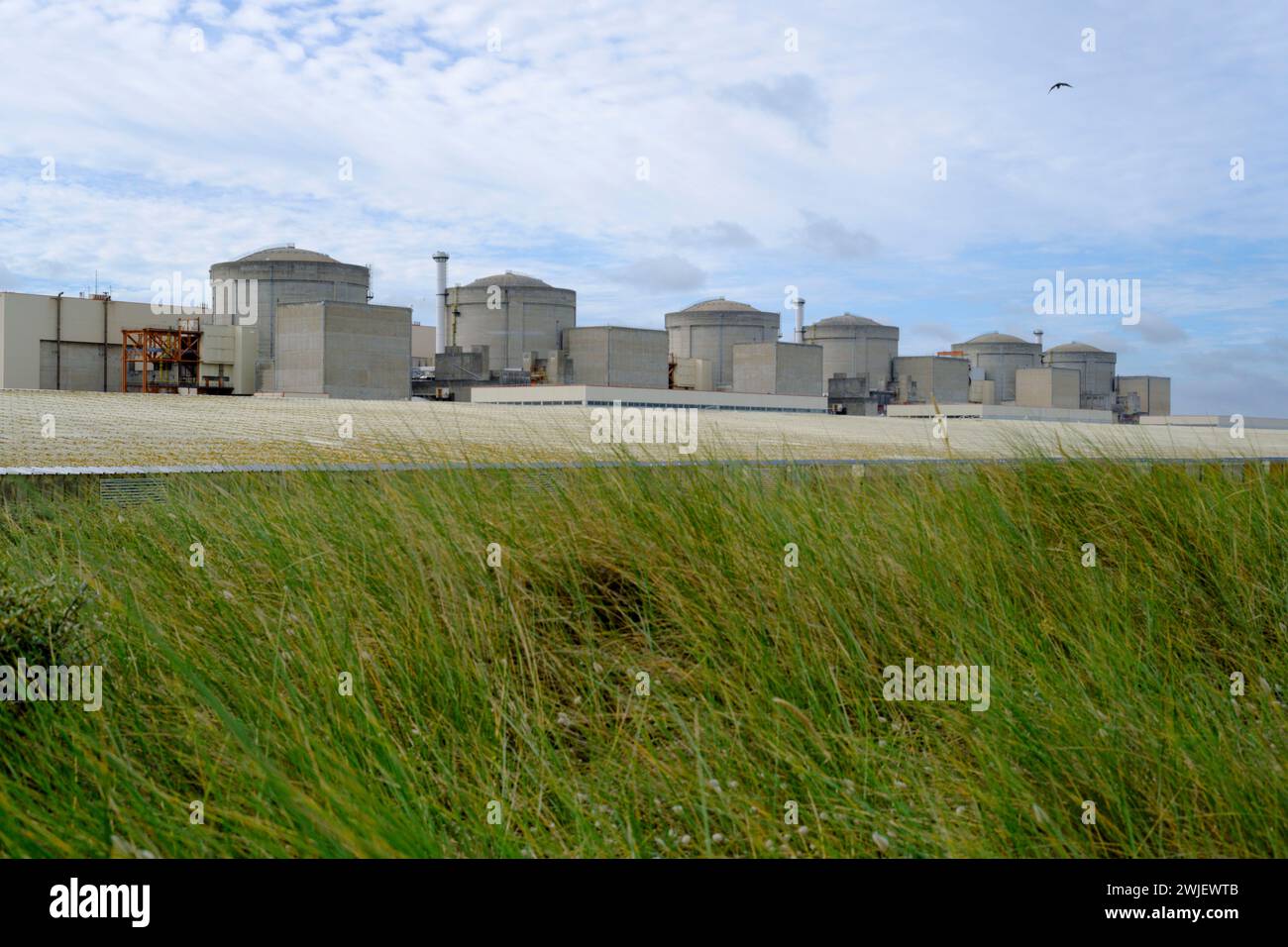The Gravelines Nuclear Power Station (northern France) Stock Photo