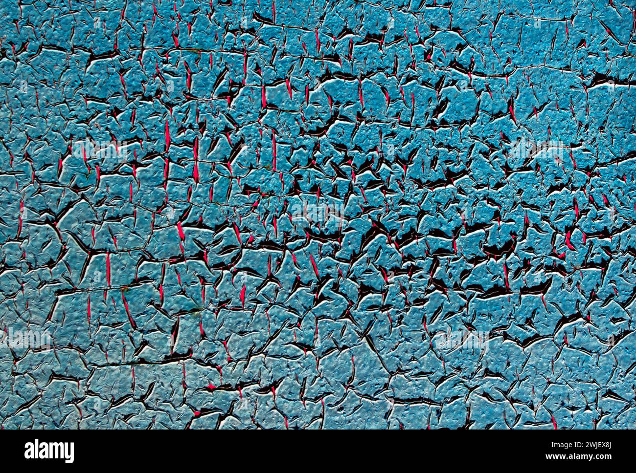 Blurred texture of blue peeling paint on a rusty metal surface Stock ...