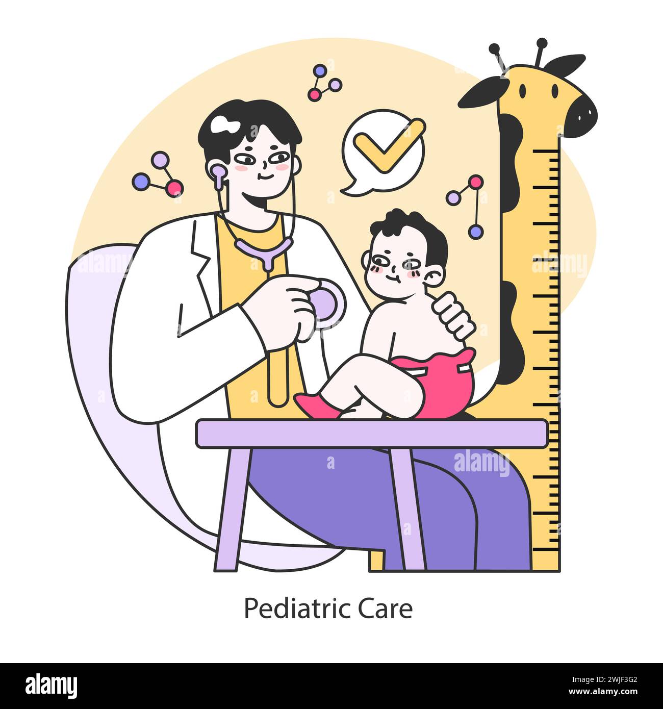 Pediatric Care concept. Ensuring child health development and ...