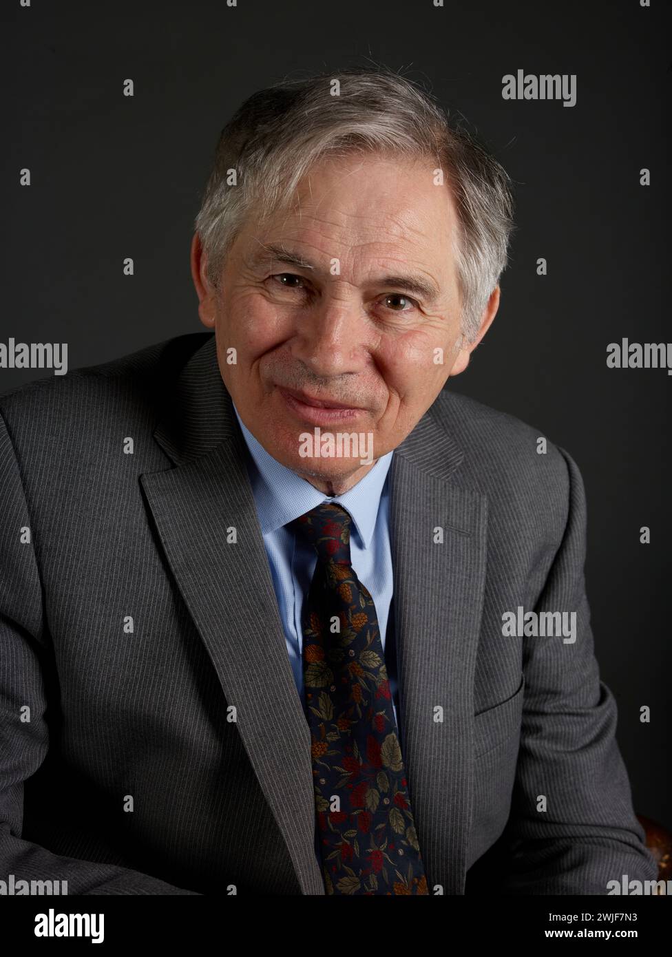 David Kynaston at the Oldie Literary Lunch 13-02-24 Stock Photo