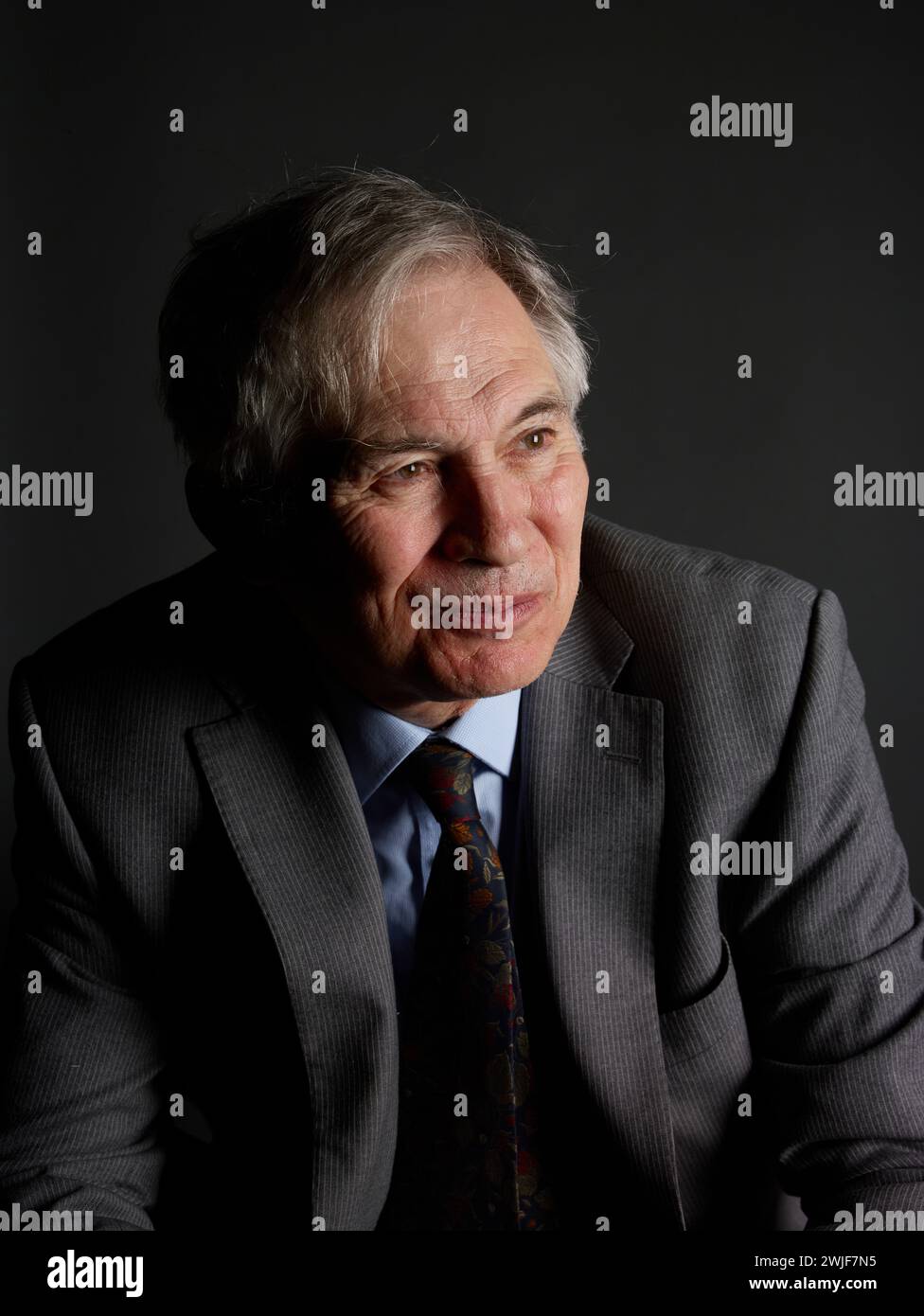 David Kynaston at the Oldie Literary Lunch 13-02-24 Stock Photo