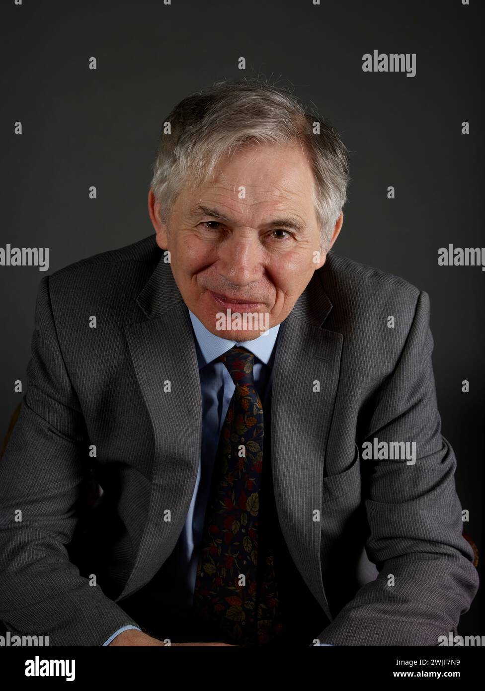 David Kynaston at the Oldie Literary Lunch 13-02-24 Stock Photo