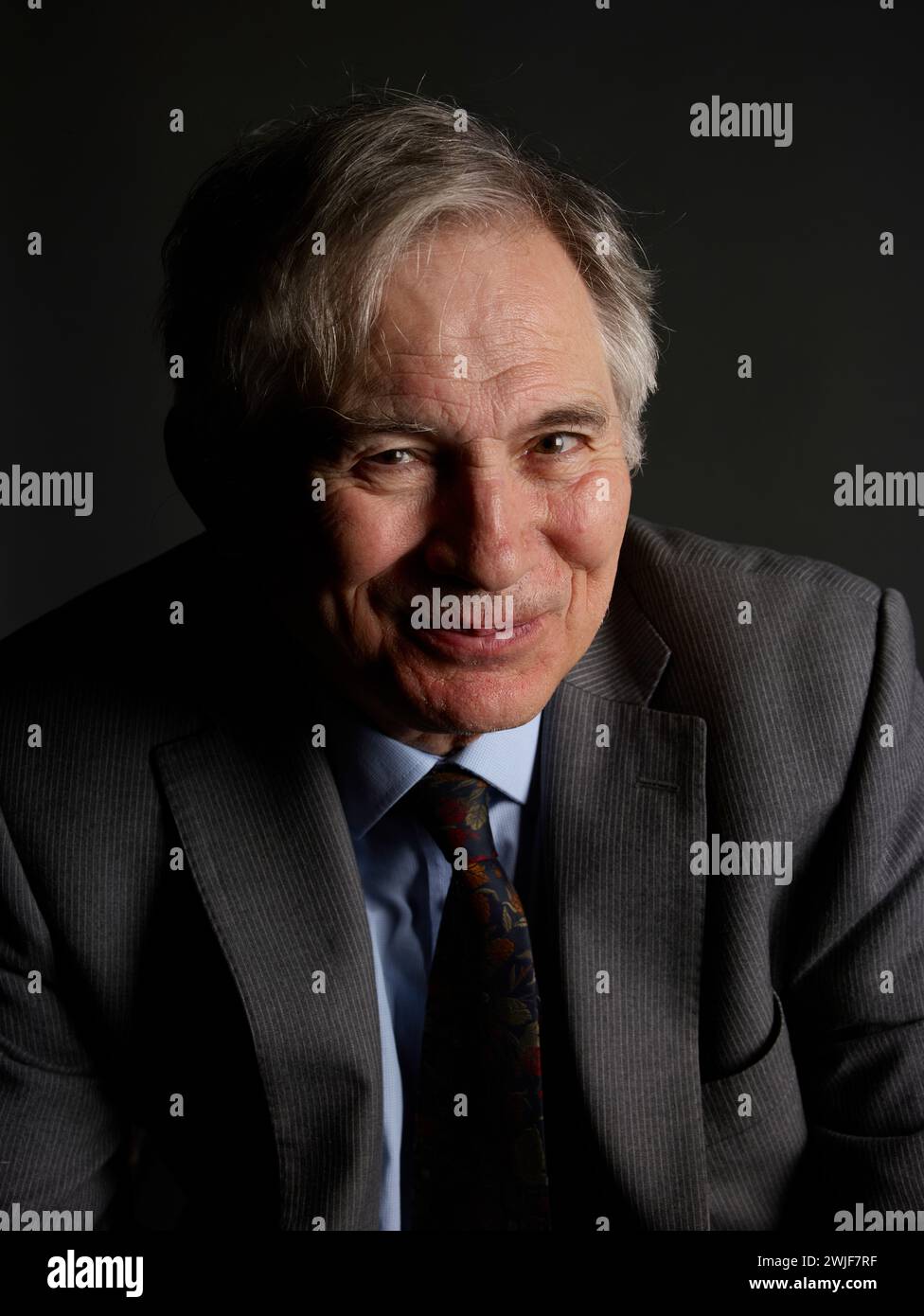 David Kynaston at the Oldie Literary Lunch 13-02-24 Stock Photo