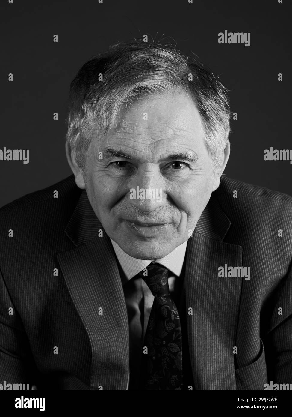 David Kynaston at the Oldie Literary Lunch 13-02-24 Stock Photo