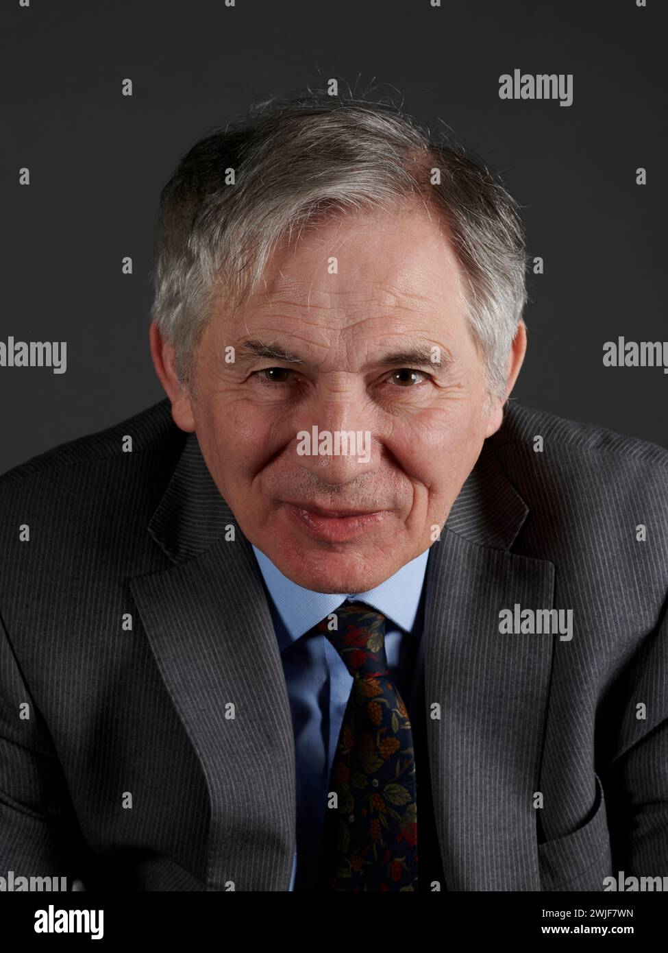 David Kynaston at the Oldie Literary Lunch 13-02-24 Stock Photo