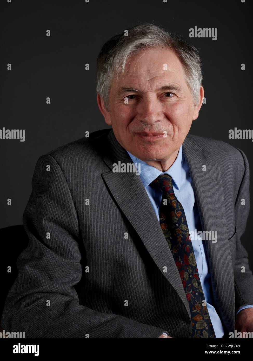 David Kynaston at the Oldie Literary Lunch 13-02-24 Stock Photo