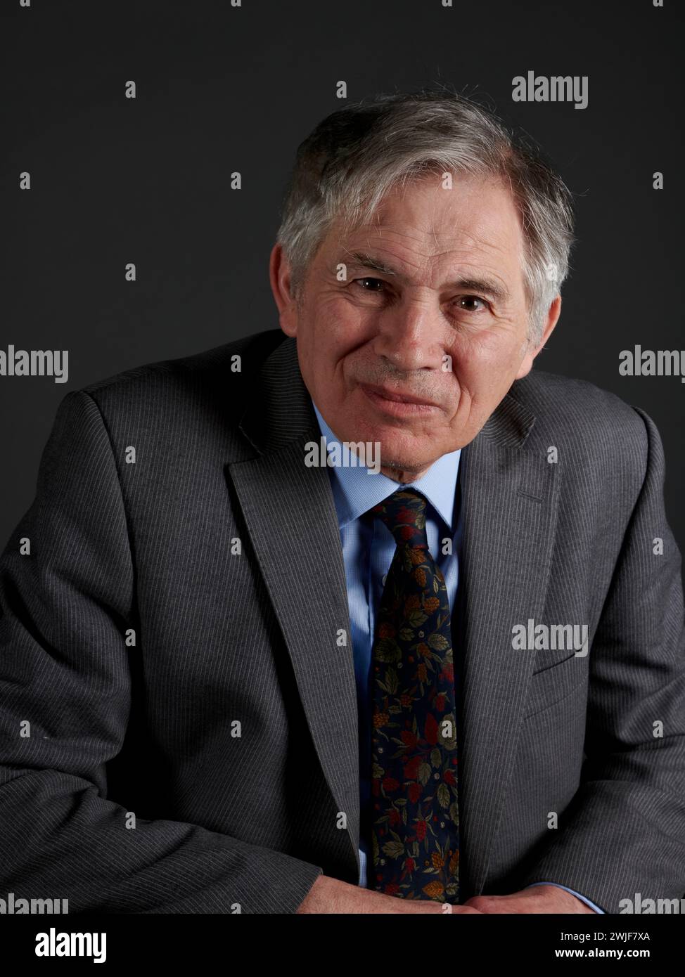 David Kynaston at the Oldie Literary Lunch 13-02-24 Stock Photo