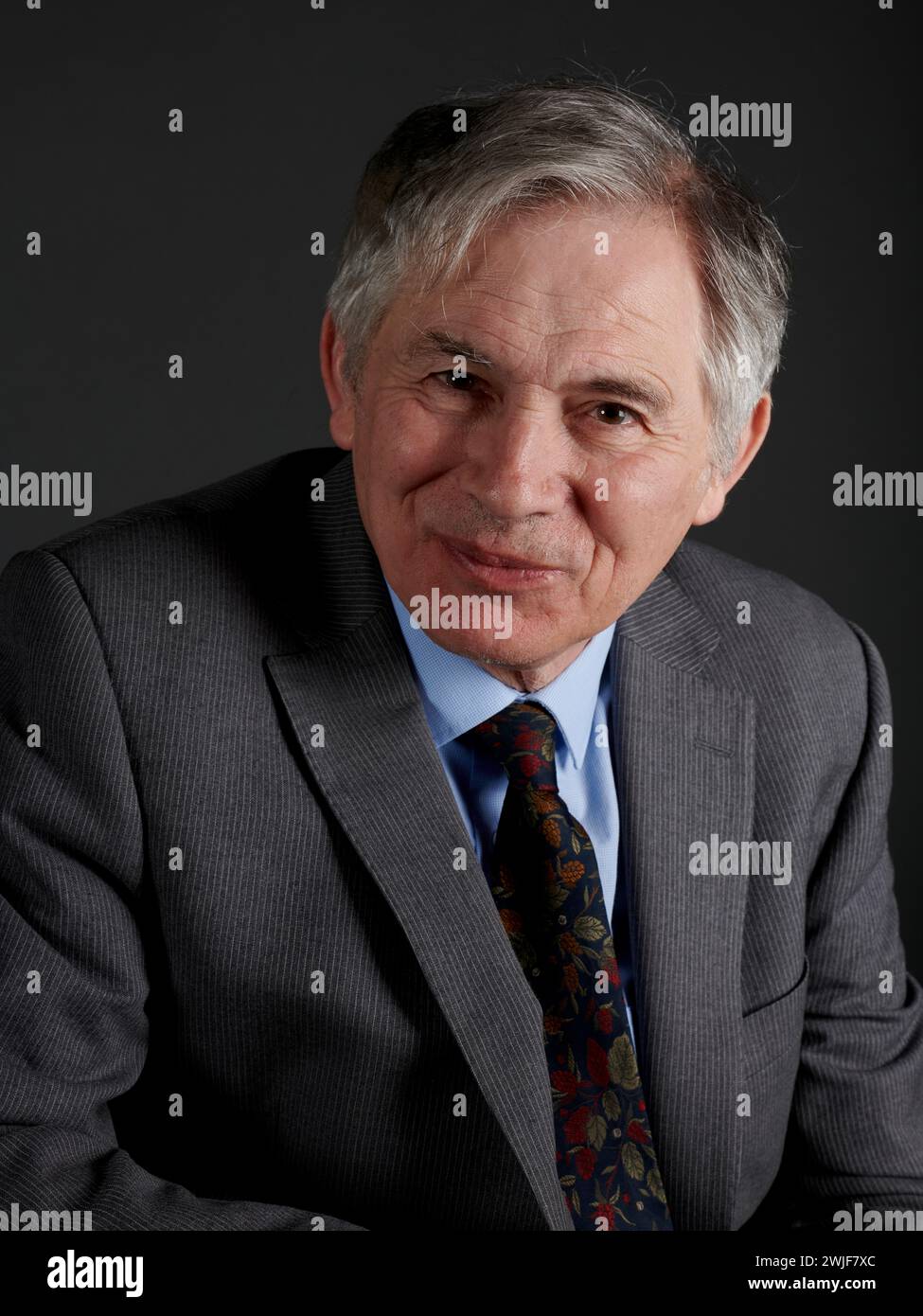 David Kynaston at the Oldie Literary Lunch 13-02-24 Stock Photo