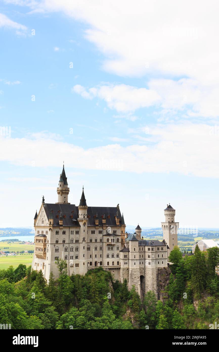 Schloss Neuschwanstein castle, Munich, Bavaria, Germany Stock Photo