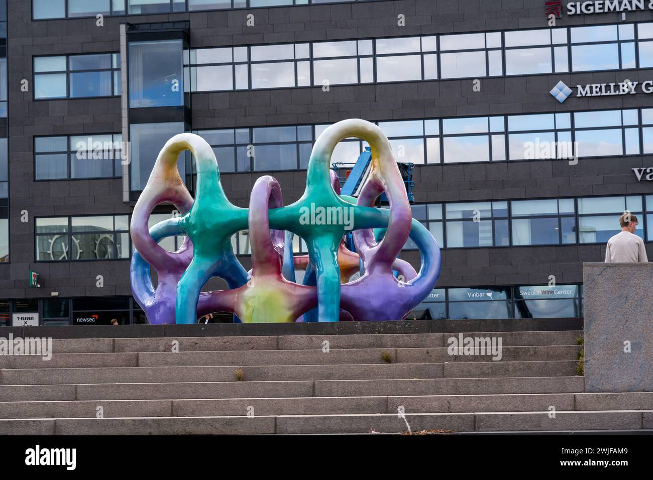 The Spectral Self Container sculpture in Malmo, Sweden Stock Photo