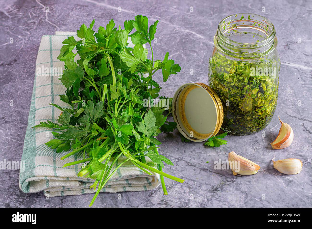 A Modern Gastronomy: Natural Ingredients Display Stock Photo - Alamy