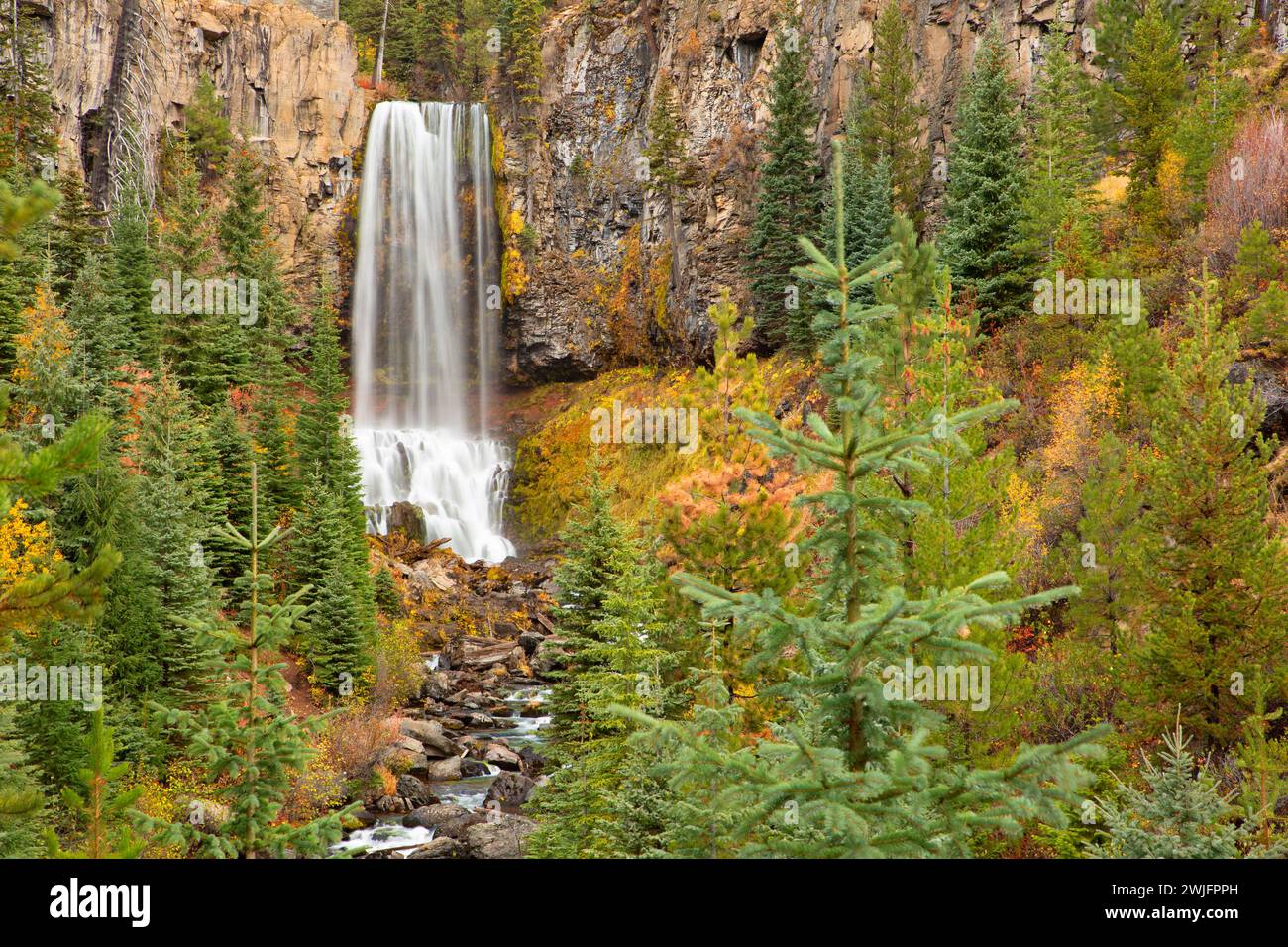 Tumalo Falls, Deschutes National Forest, Oregon Stock Photo - Alamy