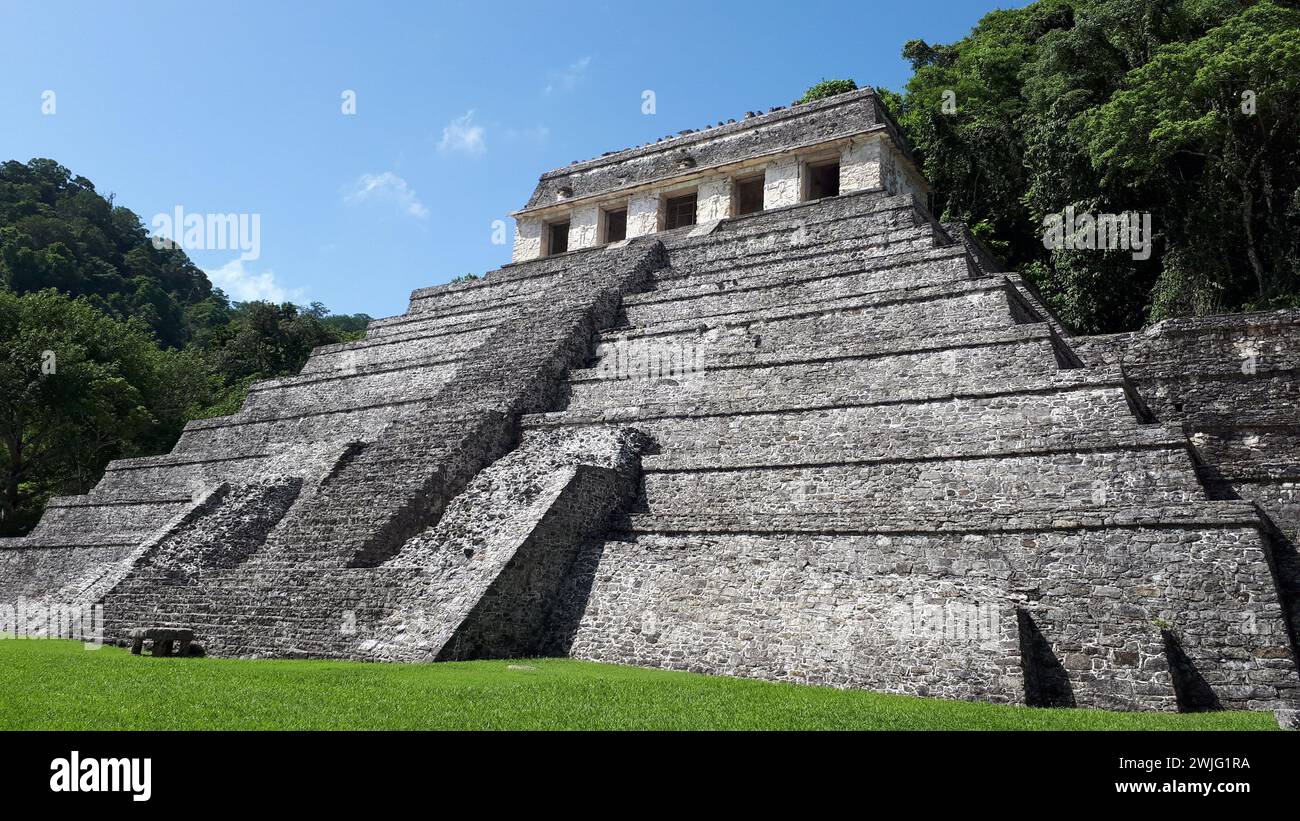 Palenque Archeological Site Stock Photo