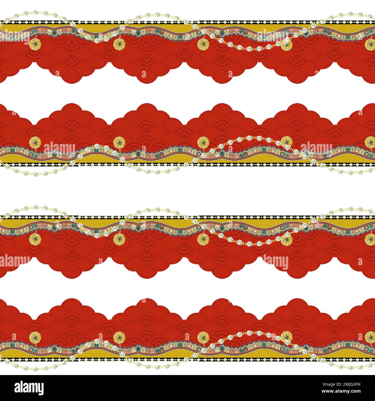 DIGITAL TEXTILE BORDER DESIGN AND DIGITAL BORDER IN BEAUTIFUL COLOR ...