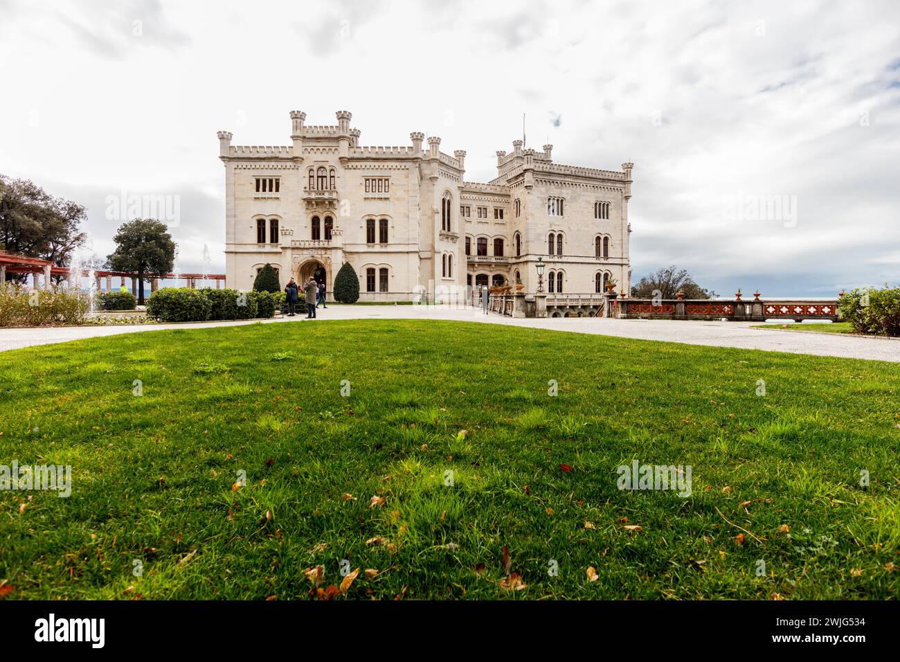 Trieste, Italy - February 12, 2024: Miramare Castle, where Archduke ...
