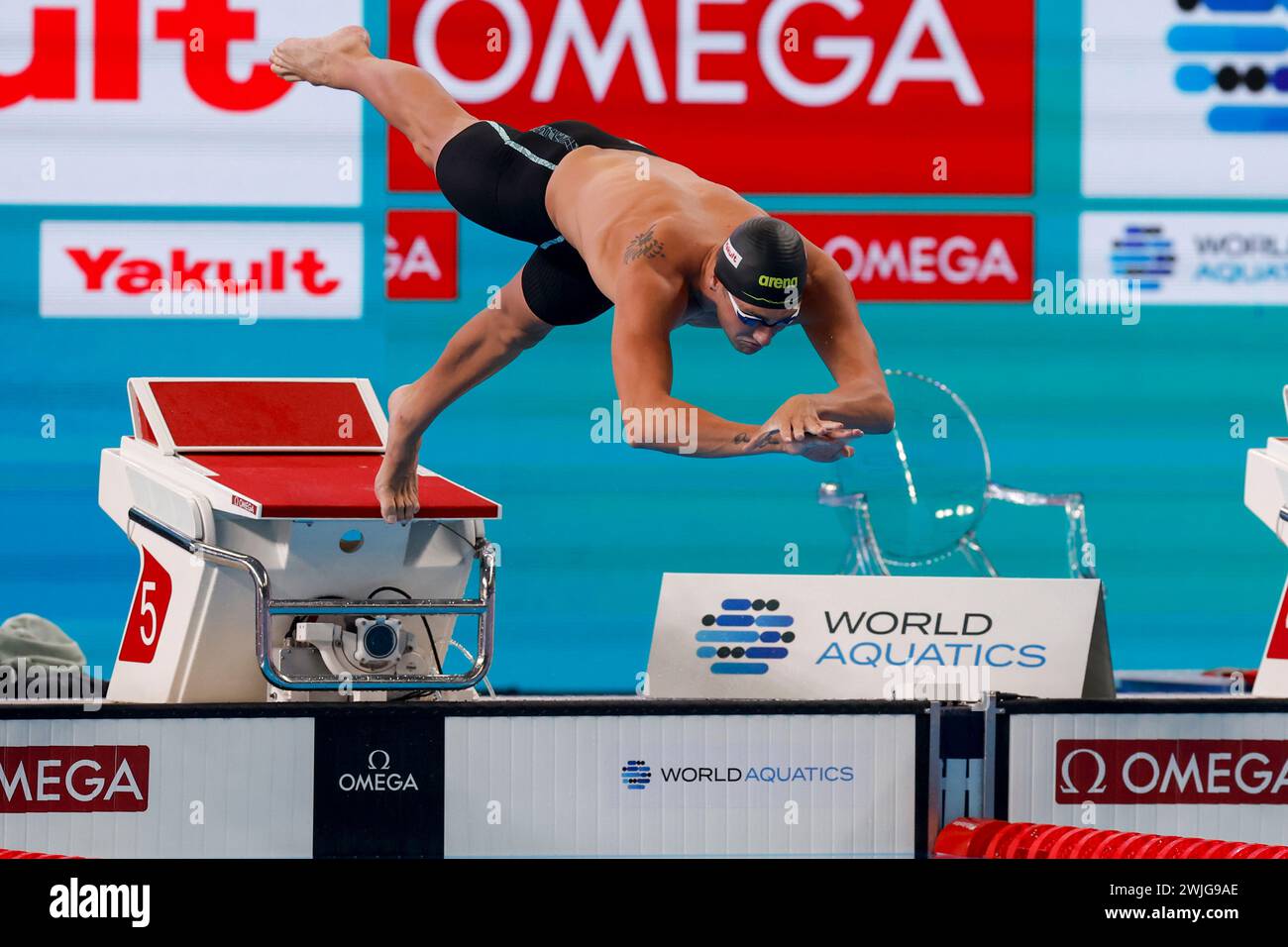 Doha, Qatar. 15th Feb, 2024. DOHA, QATAR FEBRUARY 15 Caspar Corbeau