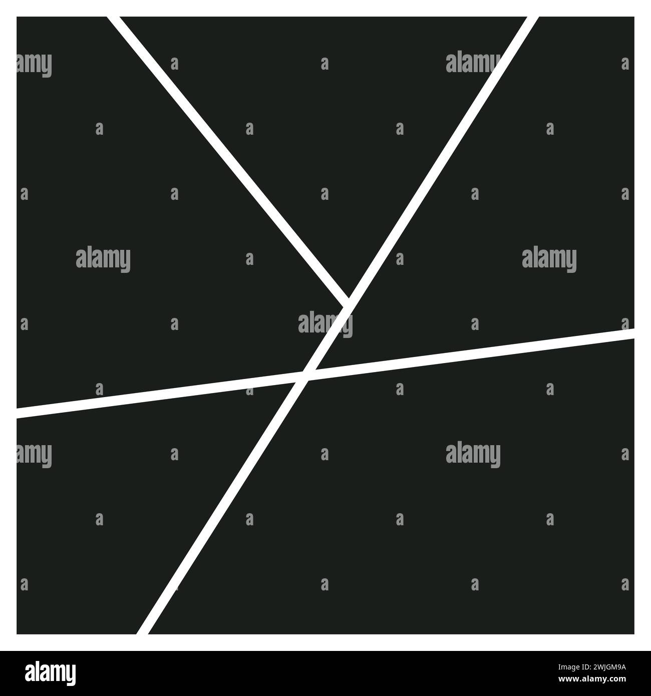 Photo Collage Frame Vector Icon Illustration Manga Panel Collage frames