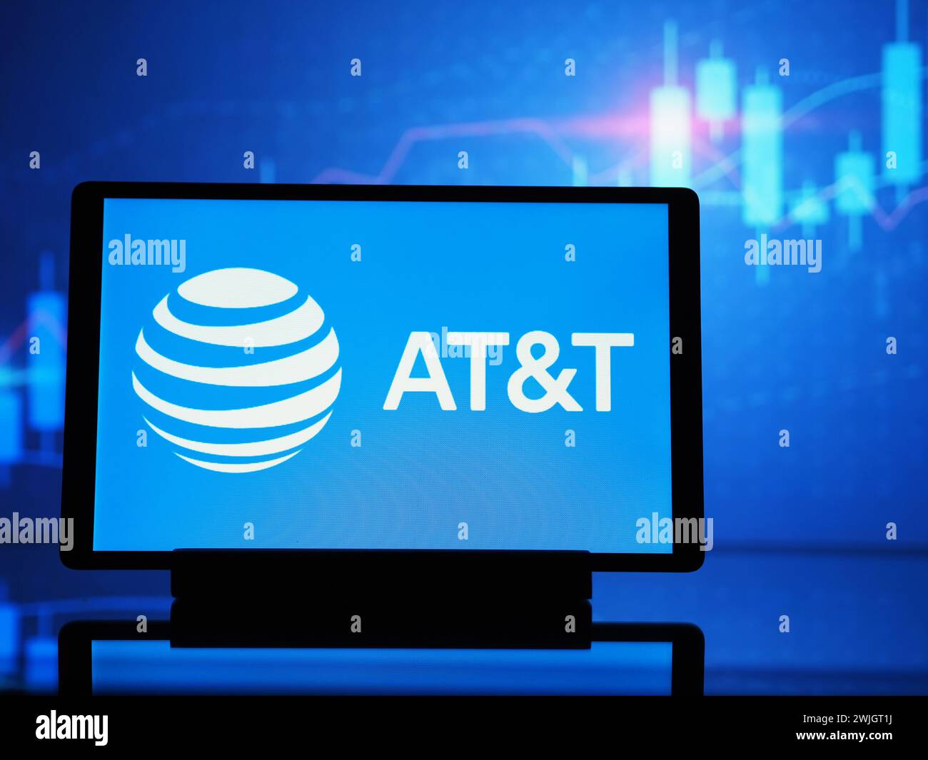 In this photo illustration, AT&T Inc. (American Telephone and Telegraph ...
