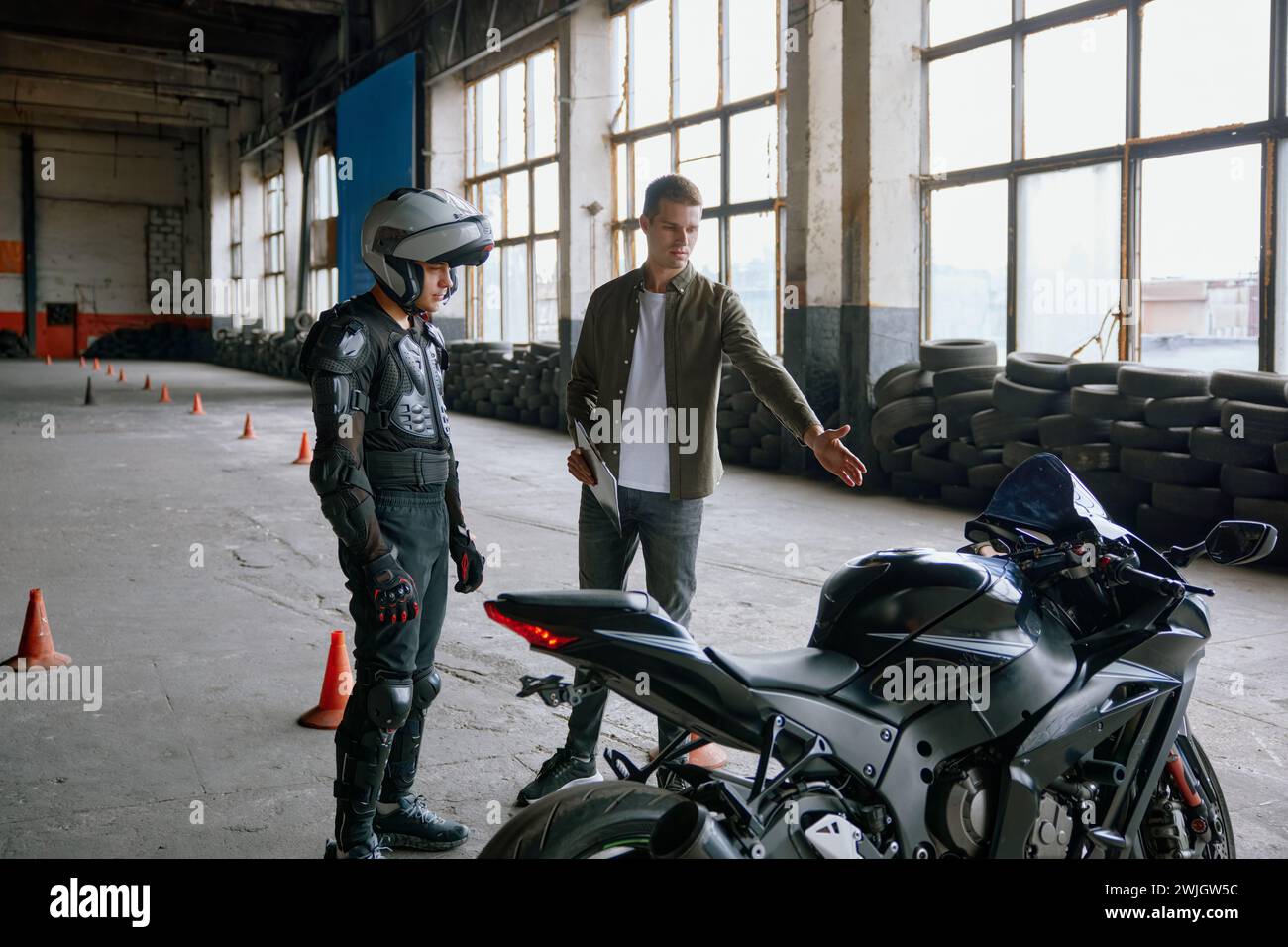 Motocycle Riding Lesson Riding characteristics hi-res stock photography and images - Alamy