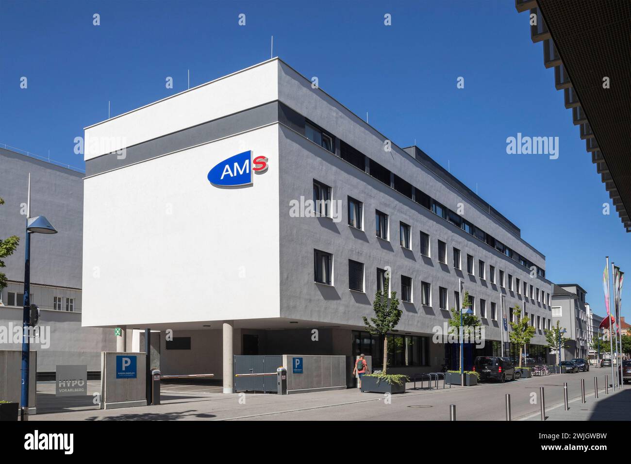 AMS Arbeitsmarktservice Wels Stadt, Oberösterreich, Austria Stock Photo