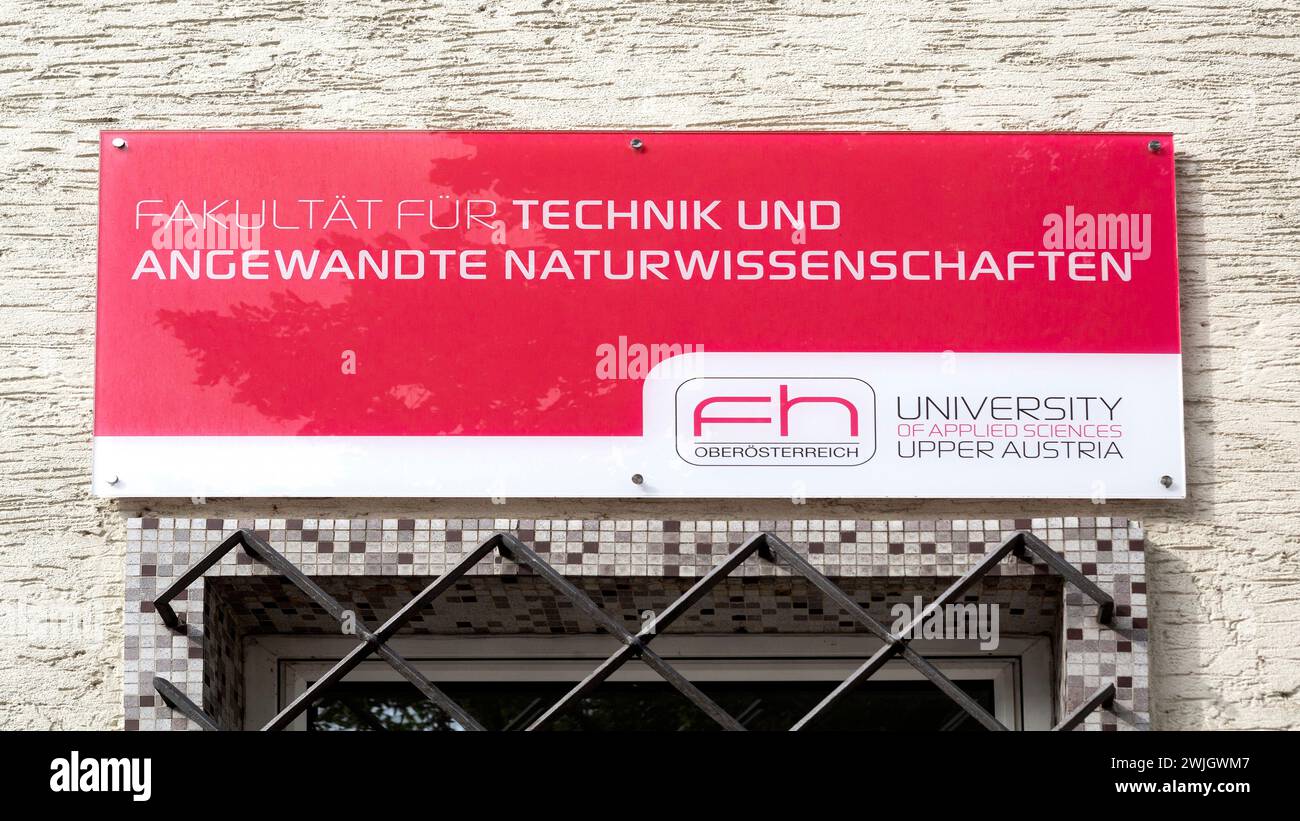 University Of Applied Sciences Upper Austria, Faculty Of Engineering And Applied Sciences6en In Wels Stadt OÖ, Austria Stock Photo