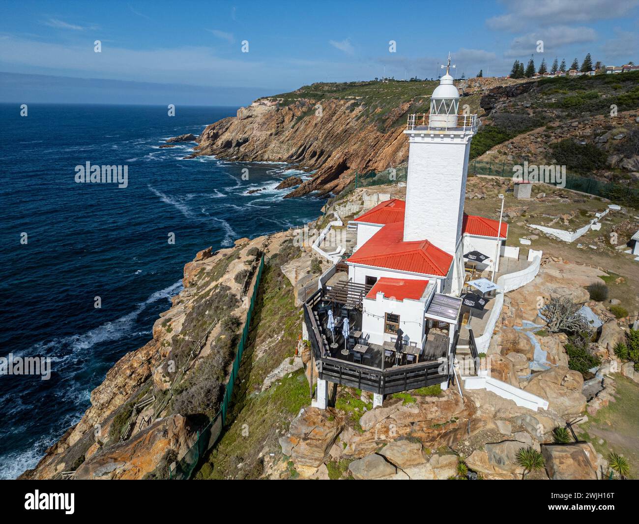 Cape St Blaize Lighthouse, Mossel Bay, Western Cape Province, Garden Route, South Africa Stock Photo