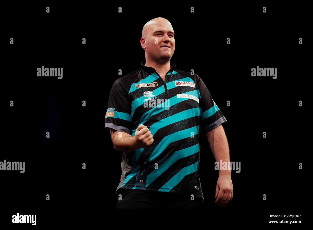 Rob Cross Transparent Rob Cross reacts after his victory over Michael Smith (not pictured ...