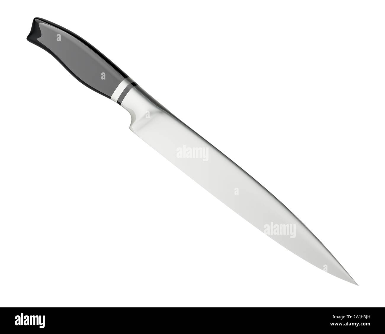 Carving knife. 3D rendering isolated on white background Stock Photo