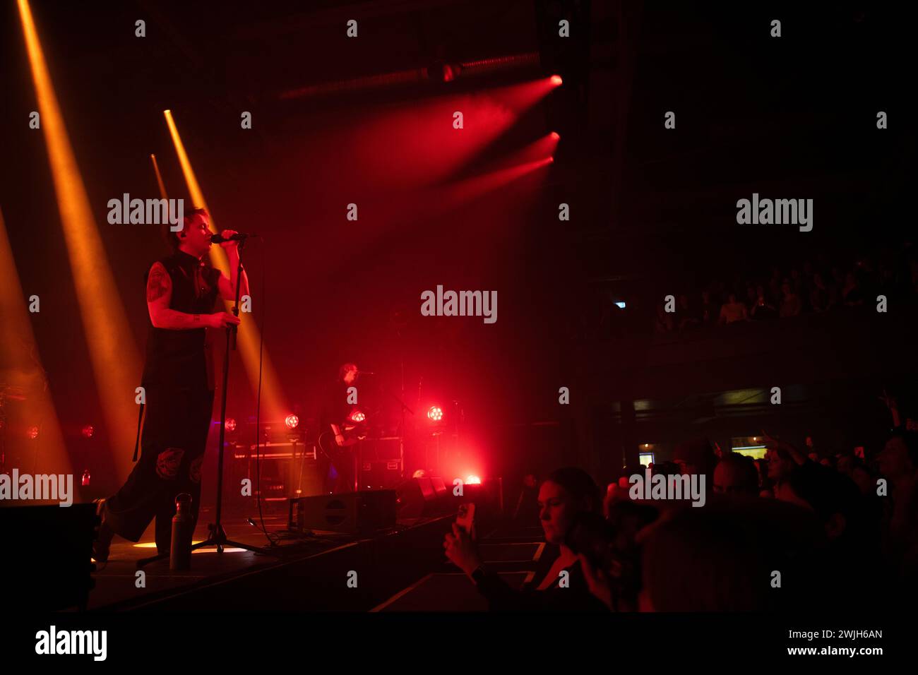 British rock band, Nothing But Thieves, performing live at the Columbiahalle in Berlin for their Welcome to the DCC world Tour Stock Photo