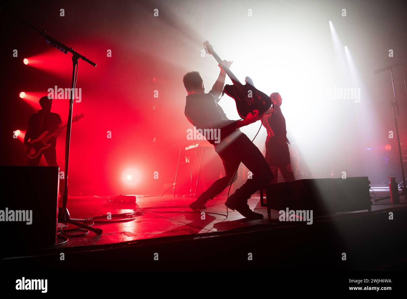 British rock band, Nothing But Thieves, performing live at the Columbiahalle in Berlin for their Welcome to the DCC world Tour Stock Photo