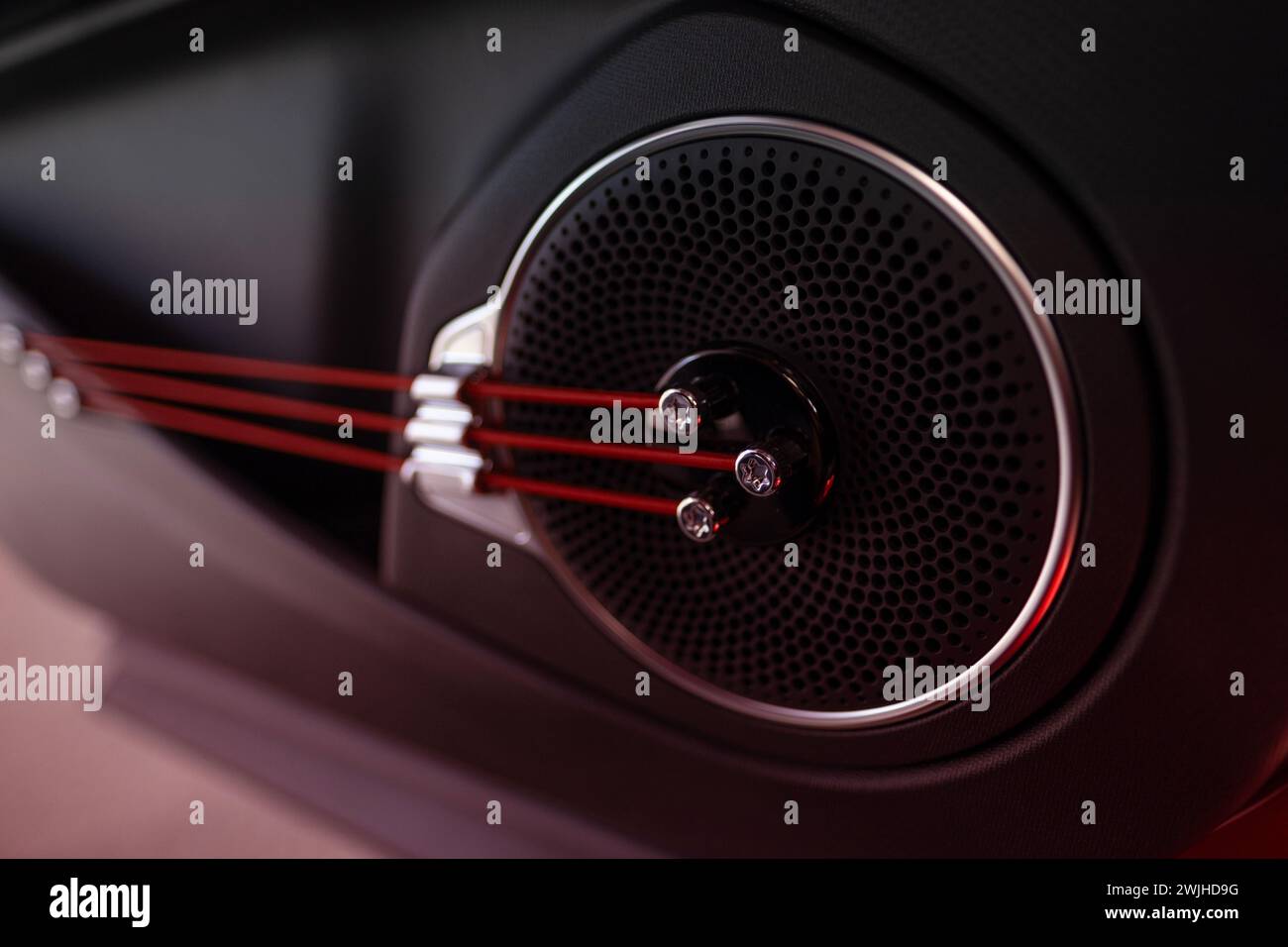 sound system controls on driver's door, instruments physical button