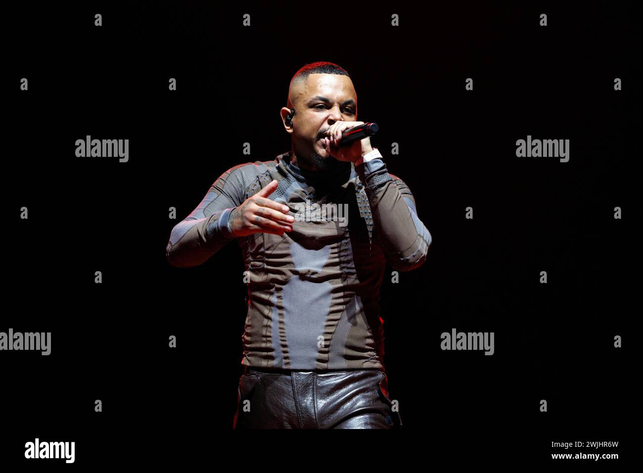 Rapper Luciano bei seinem Auftritt in der Lanxess-Arena. Köln, 15.02. ...