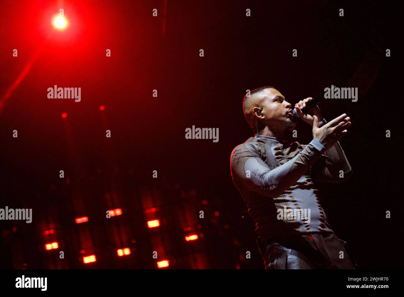 Rapper Luciano bei seinem Auftritt in der LanxessArena. Köln, 15.02.2024 NRW Deutschland
