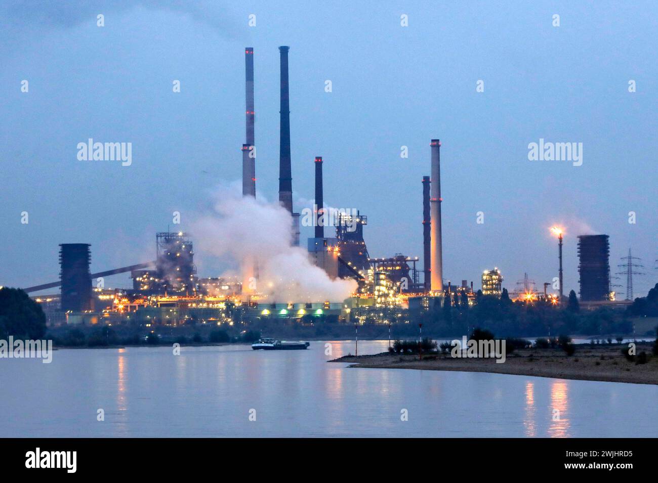 Thyssen Krupp steelworks Duisburg Hamborn, 28/09/2020 Stock Photo
