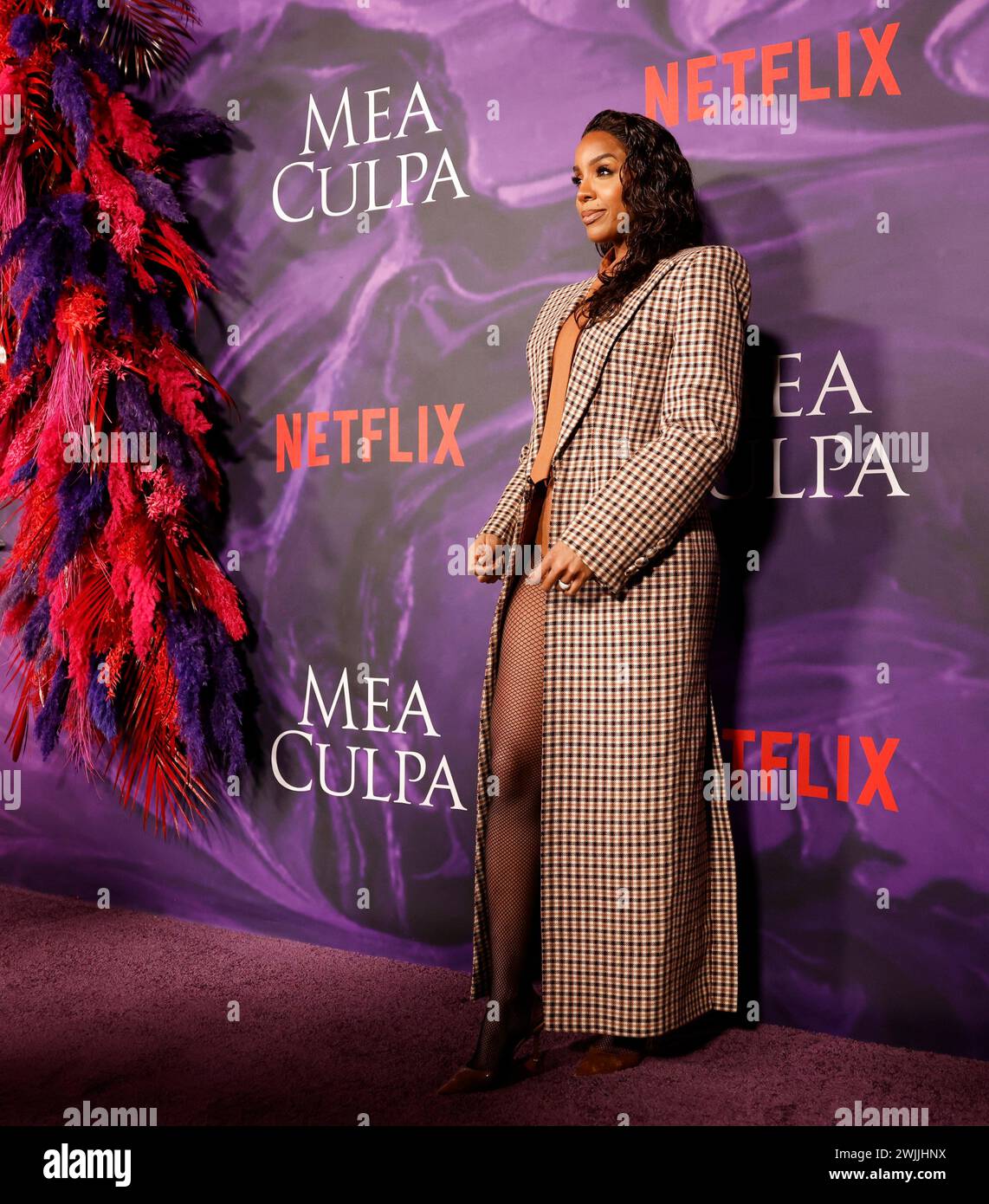 New York, United States. 15th Feb, 2024. Kelly Rowland arrives on the red carpet at the Netflix 'Mea Culpa' New York Premiere at the Paris Theater on Thursday, February 15, 2024 in New York City. Photo by John Angelillo/UPI Credit: UPI/Alamy Live News Stock Photo