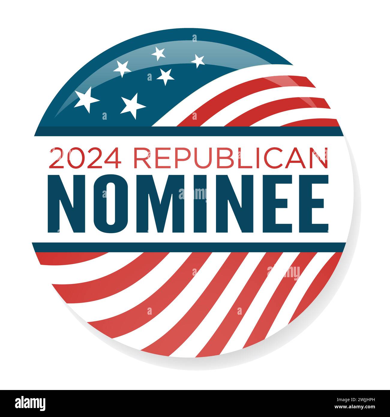 Voting 2024 Icon Vote, Government, and Patriotic Symbolism and Colors