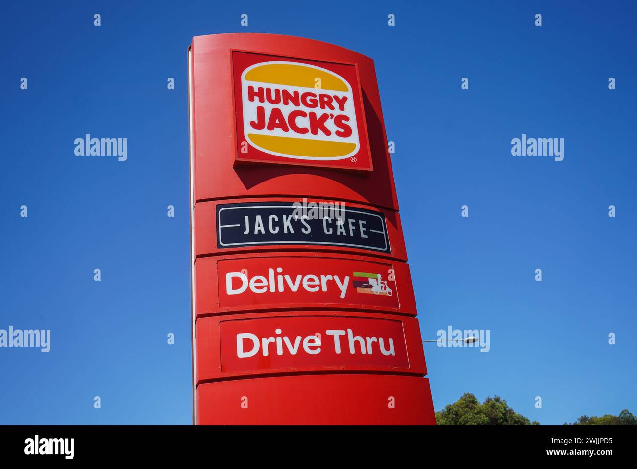Australian fast food franchise, Hungry Jack's Drive Thru, Adelaide