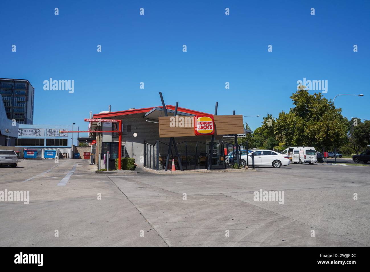 Australian Fast Food Franchise, Hungry Jack's Drive Thru, Adelaide 