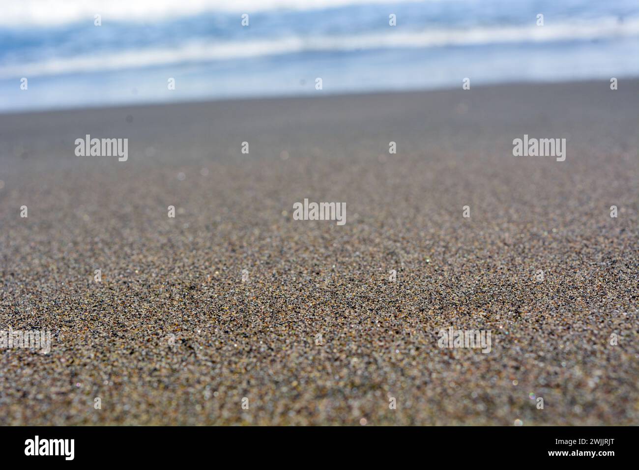 Beautiful beach landscape in Kebumen and big waves Stock Photo