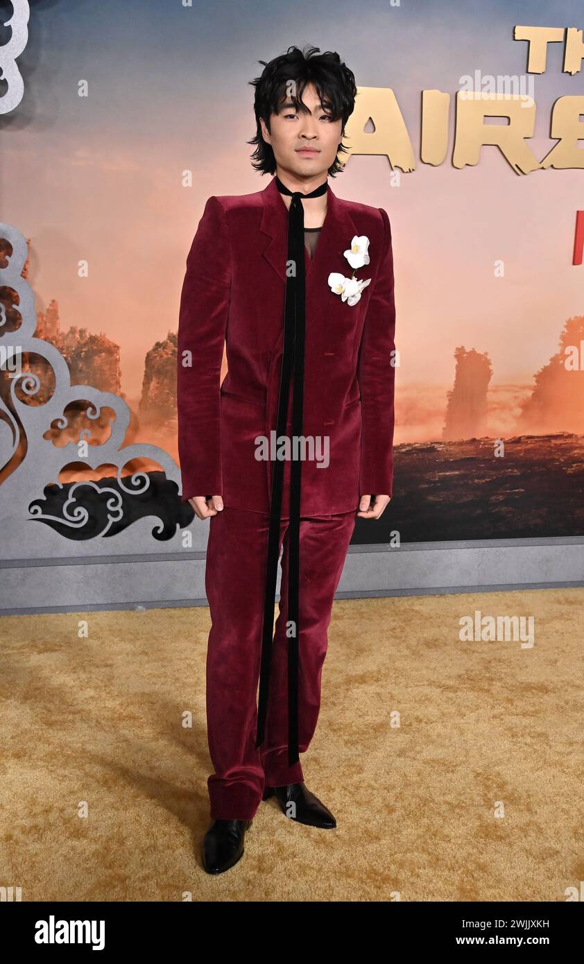 Hollywood, USA. 15th Feb, 2024. Dallas Liu arriving at Netflix's ...