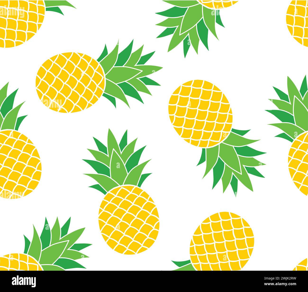 Pineapple seamless pattern. Vector illustration Stock Vector Image ...