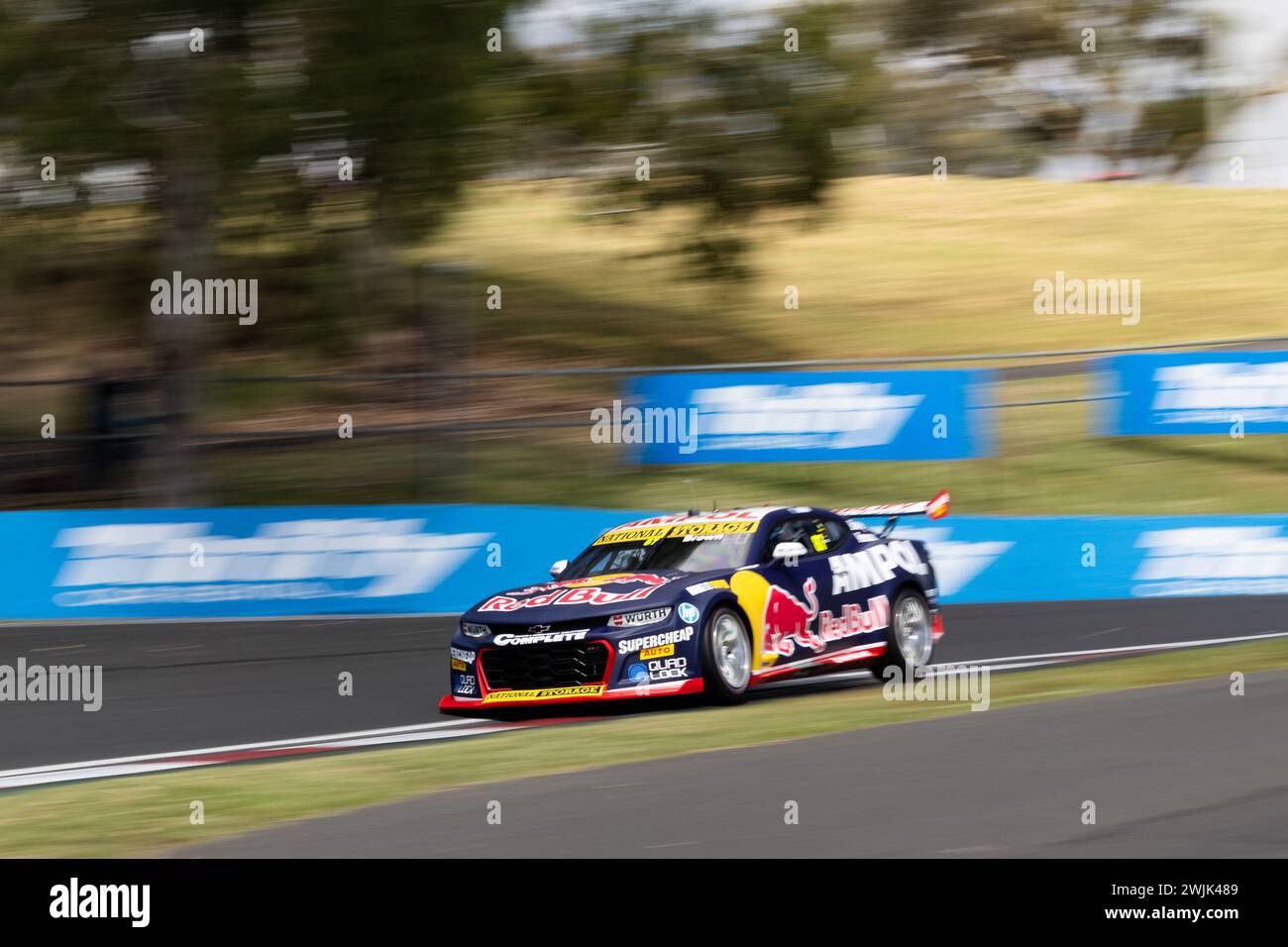 Bathurst, Australia, 16 February, 2024. Will Brown driving the Team Red Bull Camaro doing demonstration laps at the Repco Bathurst 12 Hour at the Mount Panorama Circuit on February 16, 2024 in Bathurst, Australia. Credit: Ivica Glavas/Speed Media/Alamy Live News Stock Photo