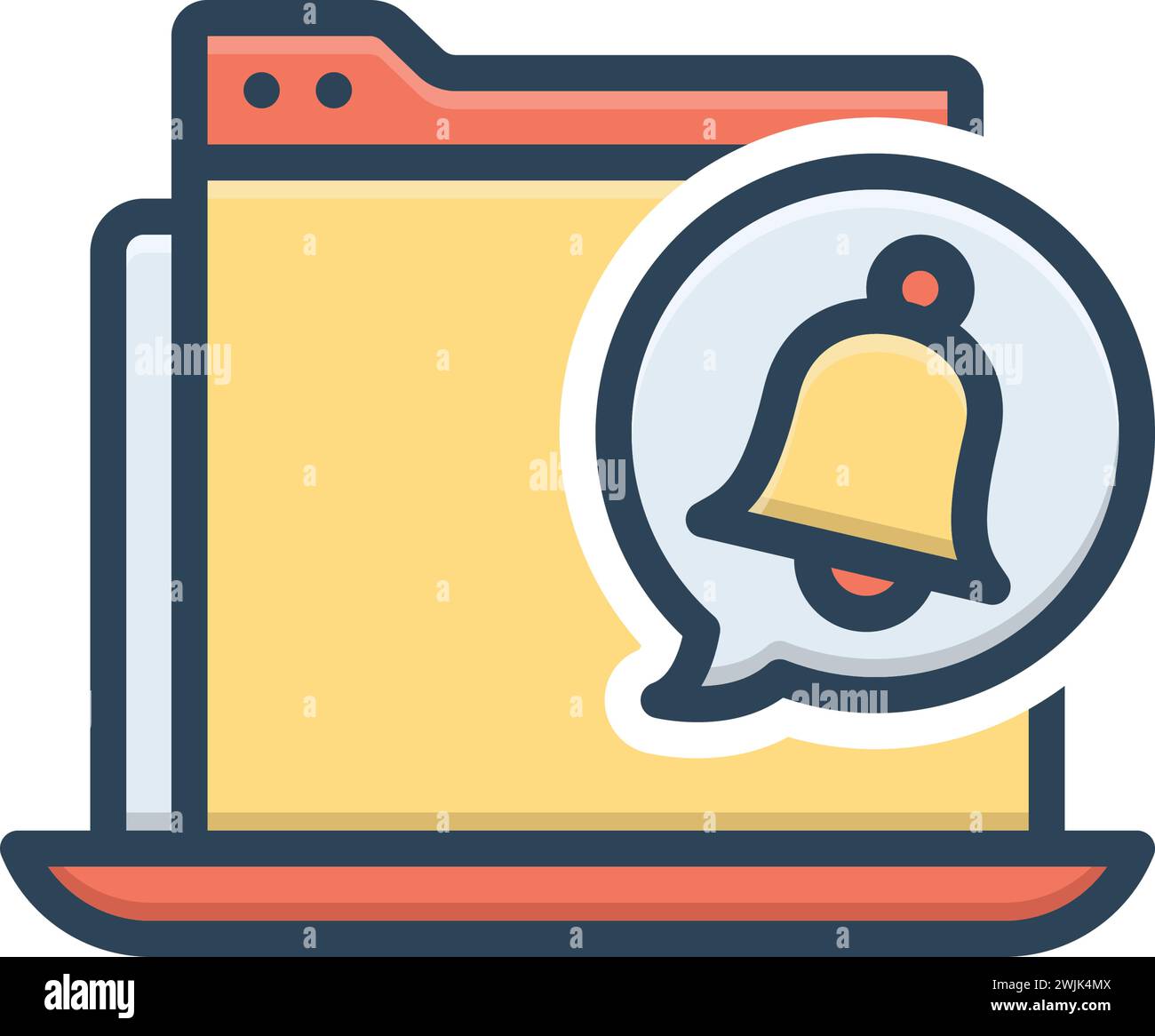 Icon for notify,inform Stock Vector Image & Art - Alamy