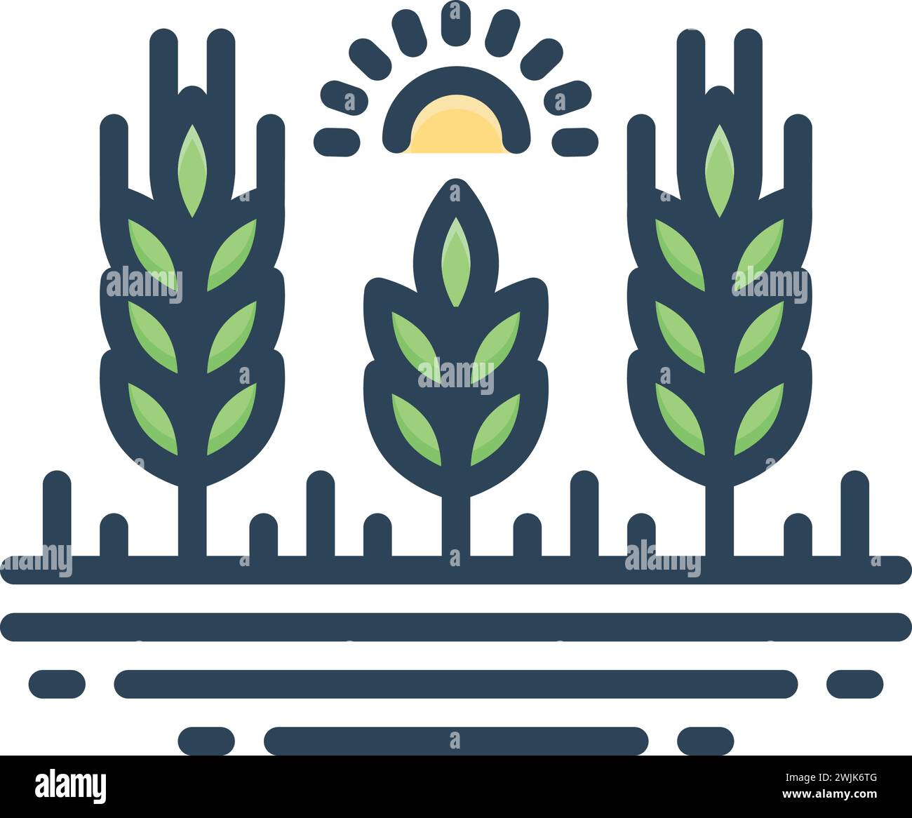 Reaping the wheat Stock Vector Images - Alamy