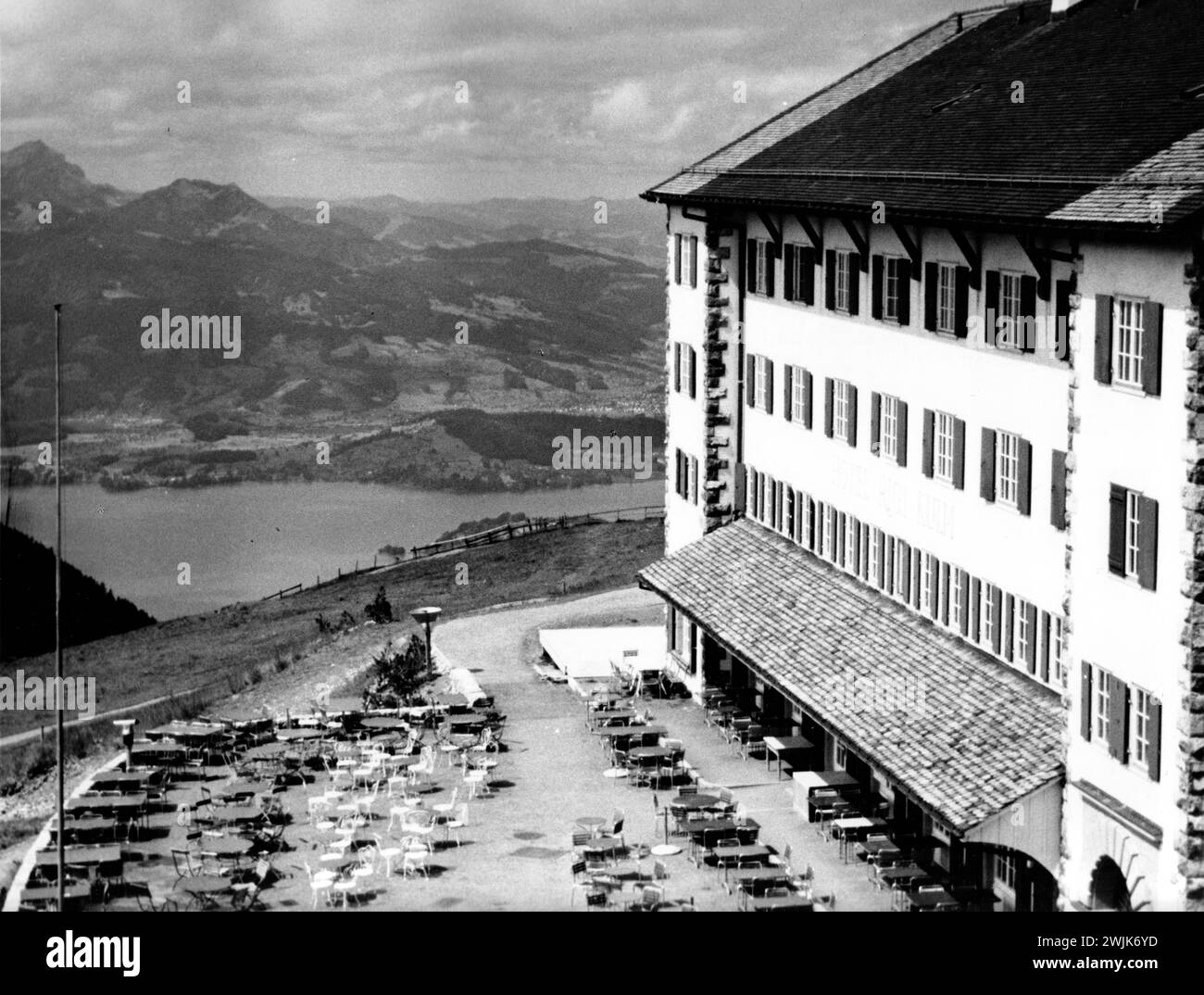 Rigi Kulm Hotel, Lake Lucerne, Switzerland - 1954 Stock Photo - Alamy