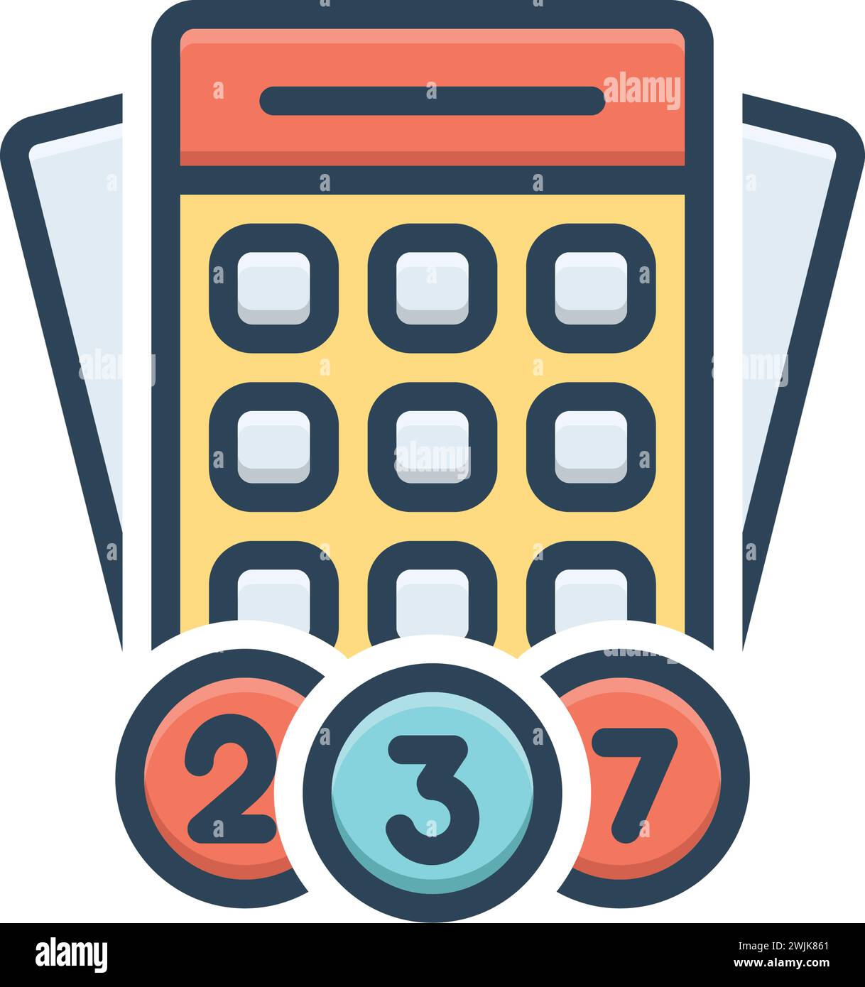 Icon for bingo,keno Stock Vector