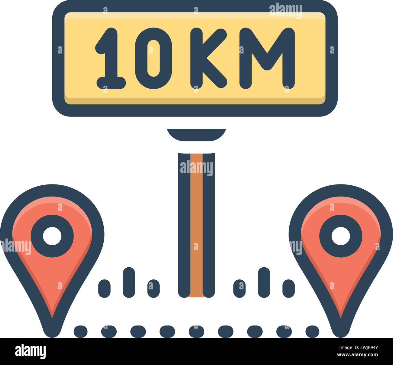 Icon for km,location Stock Vector Image & Art - Alamy