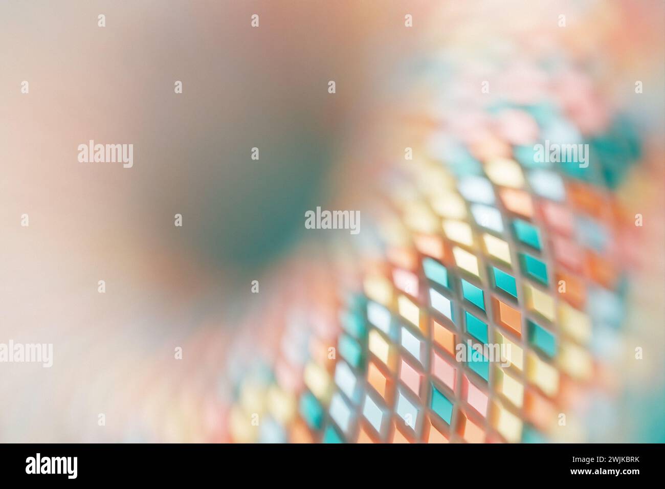 3D rendering. Colorful   geometric pattern.  Minimalistic pattern of simple shapes. Bright creative symmetric texture Stock Photo
