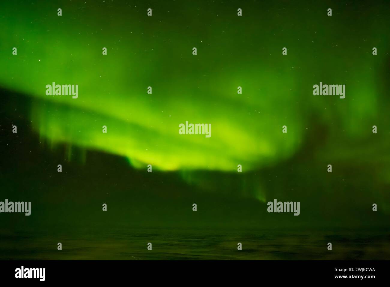 Aurora Borealis near Berlevag, Norway Stock Photo